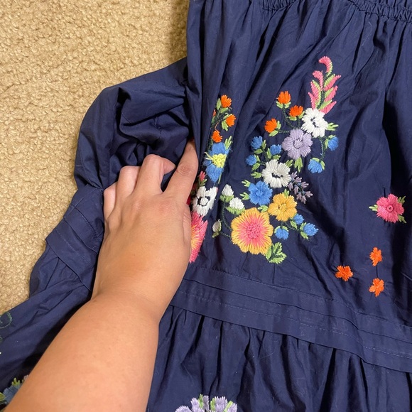 Anthropologie The Somerset Embroidered Mini Dress, XL - Picture 2 of 8